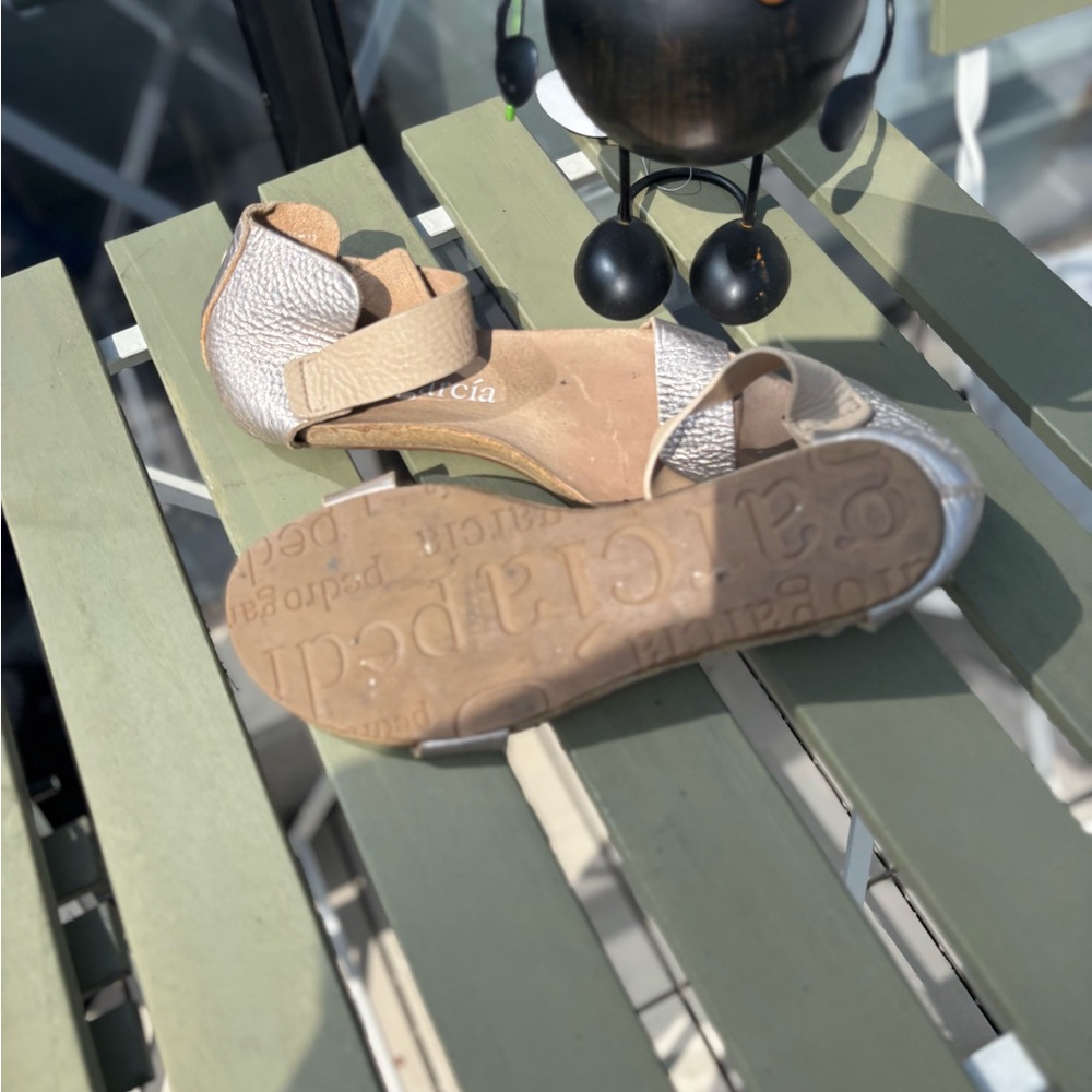 Pedro Garcia Tan and White Sandals